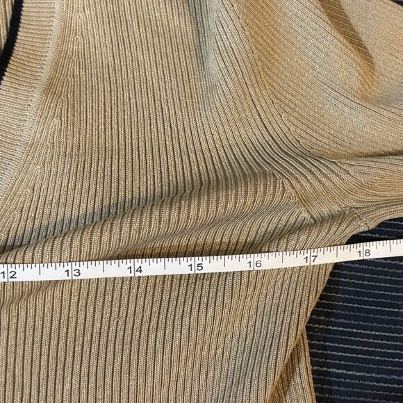 The Limited Stretch Cardigan Womens S Beige Silk Blend Y2K Minimalist Preppy - Picture 7 of 9